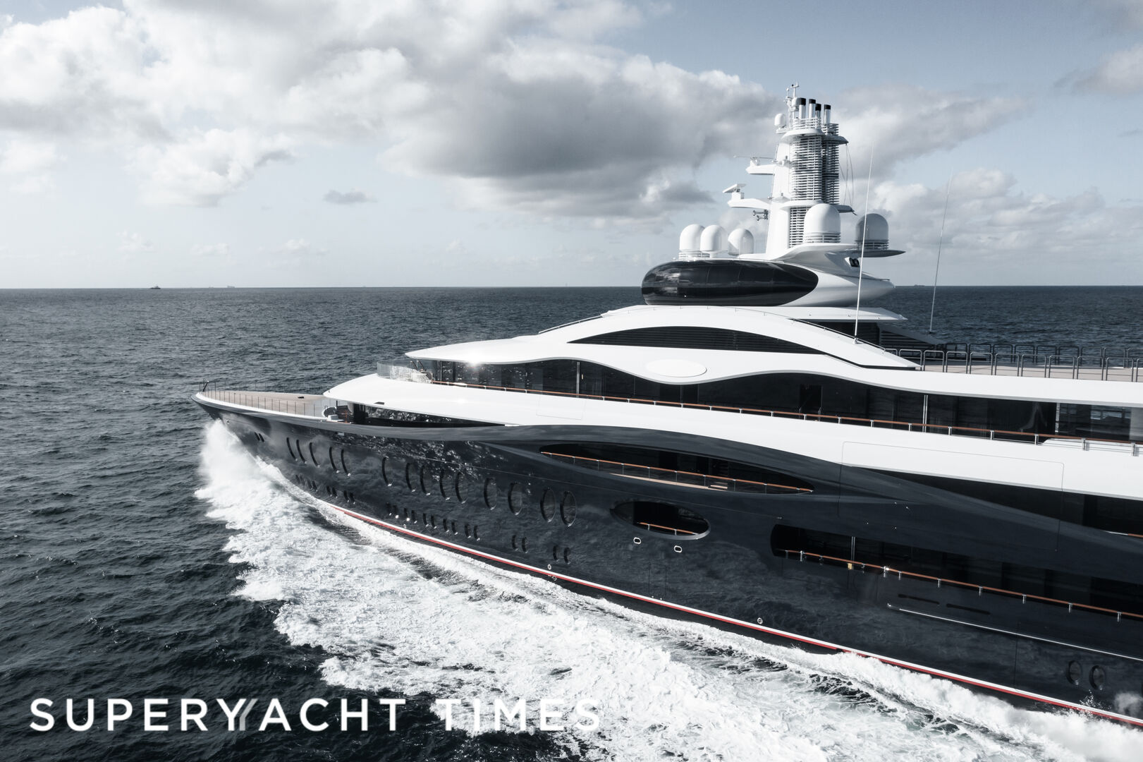 In pictures 118m flagship Feadship 1010 superyacht Launchpad on sea trials