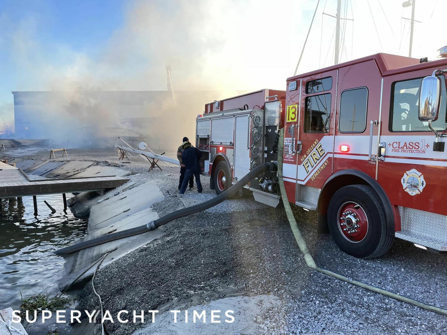 Fire at Seabrook Harbor & Marine, New Orleans destroys five boats