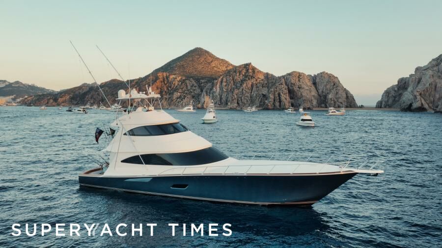 Tag Team yacht anchored 