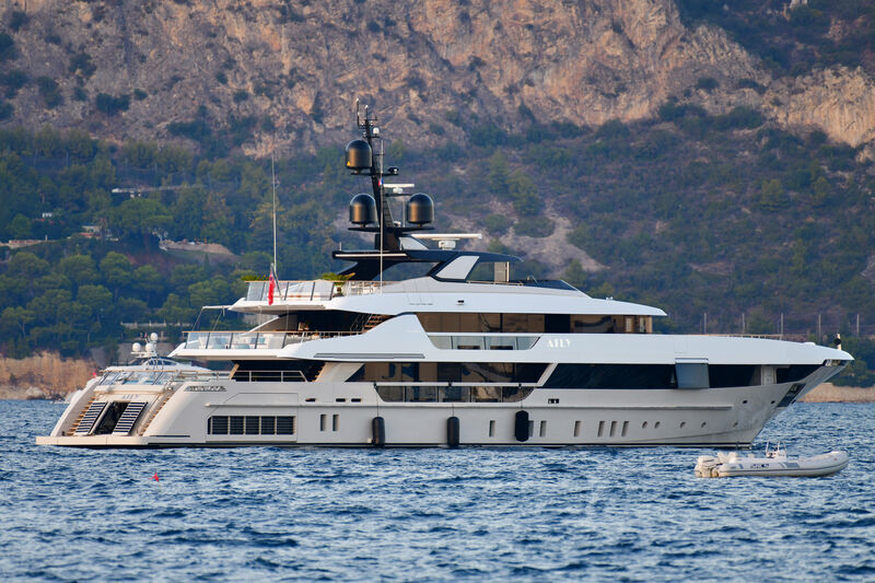 Aily yacht anchored in Saint-Jean-Cap-Ferrat