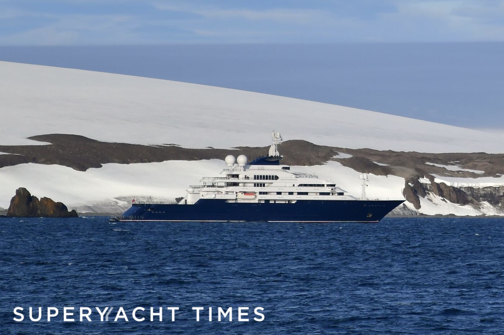 Explorer yacht Octopus in Antarctica