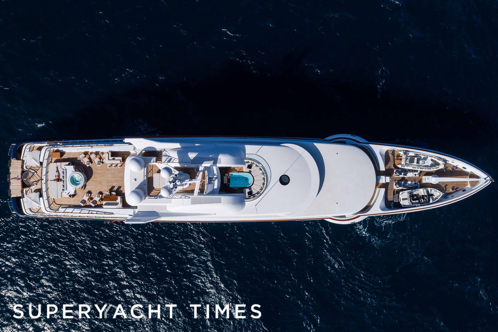 Wheels yacht anchored 