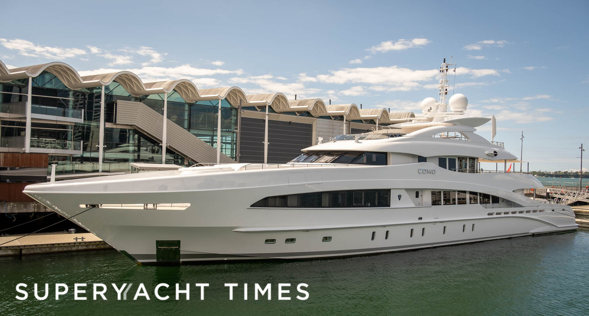 Heesen superyacht Como in Auckland