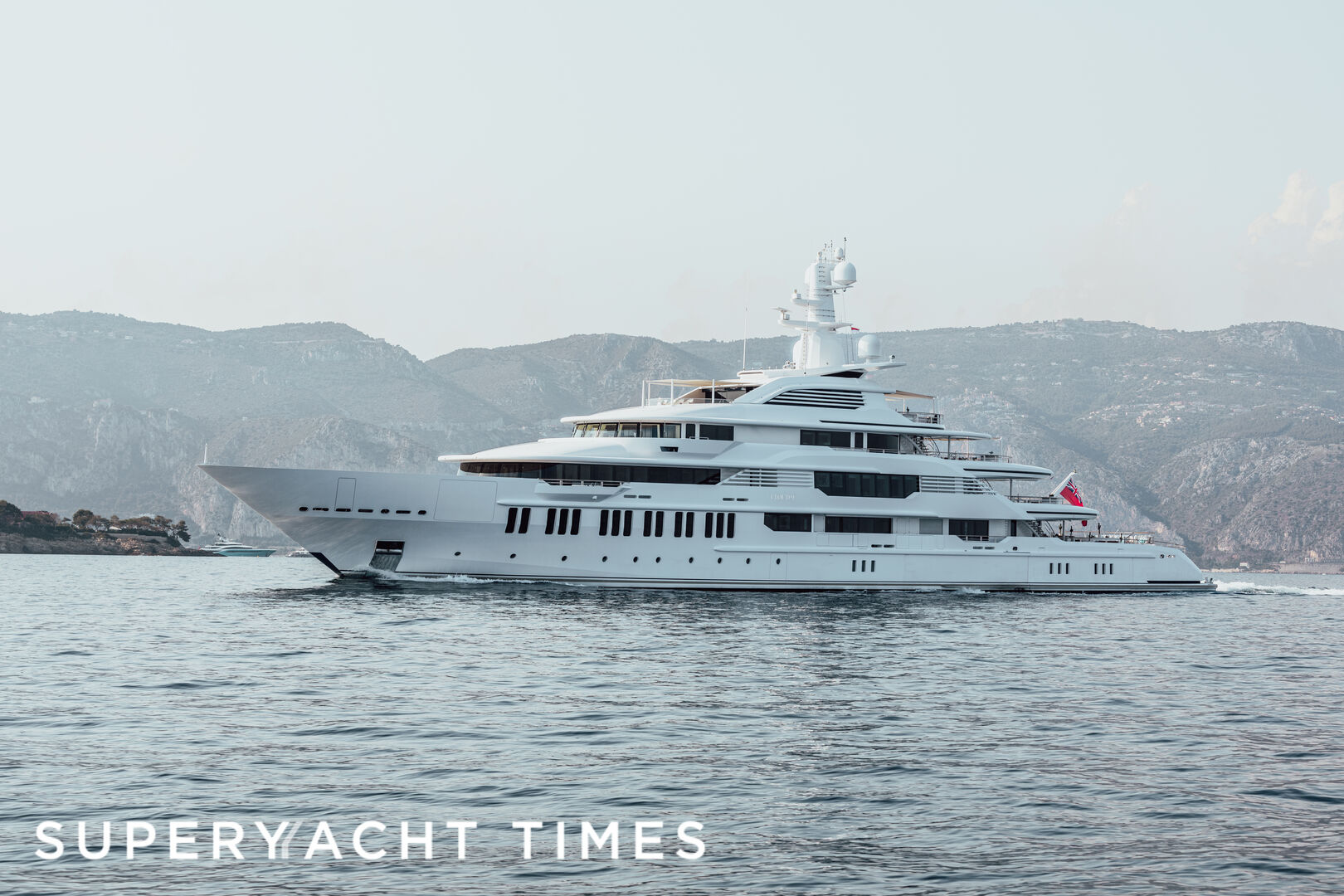 Cloud 9 yacht anchored