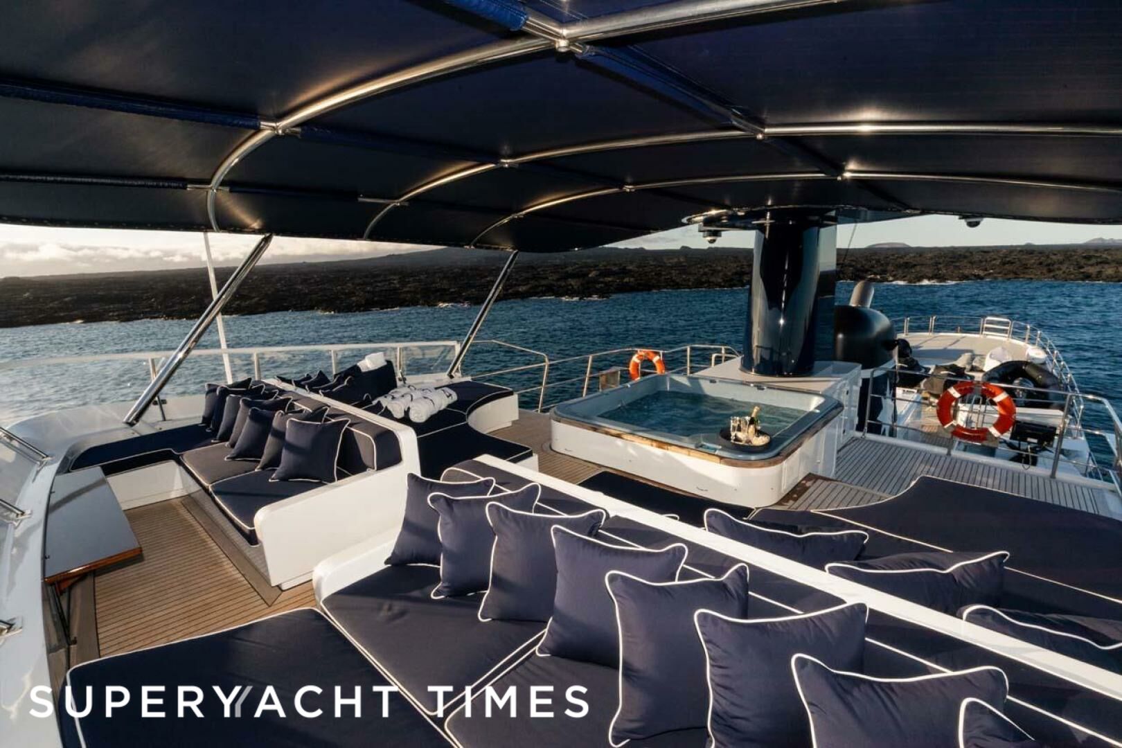 Asteria yacht deck