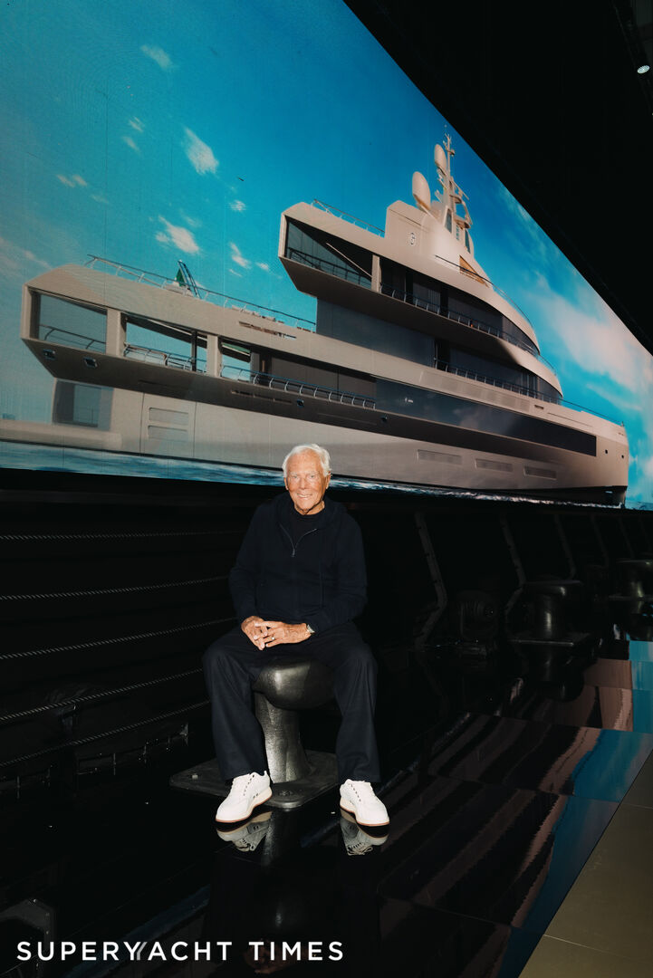 72m Giorgio Armani designed superyacht Admiral 72 unveiled