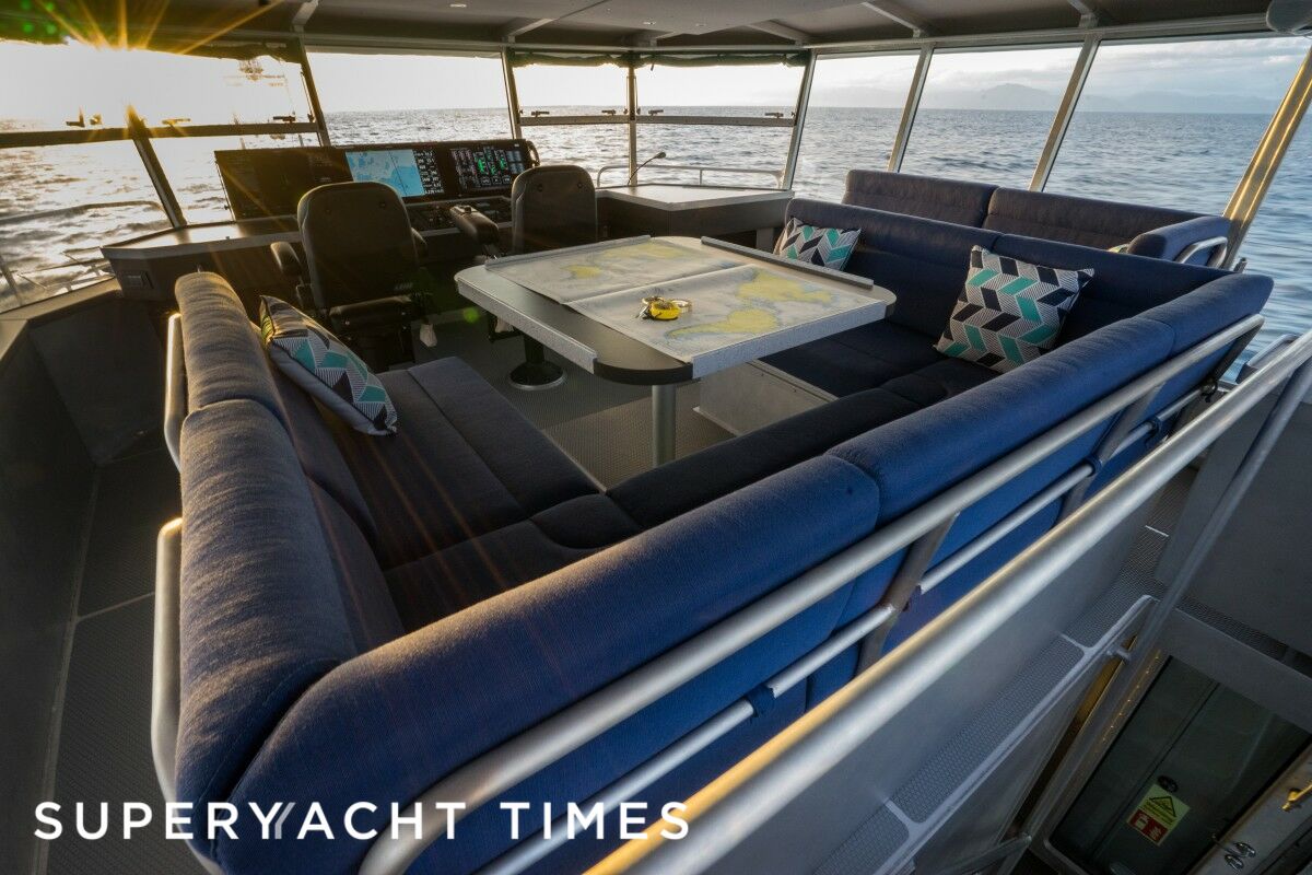 A closer look at the 27m Circa explorer support yacht Grey Wolf