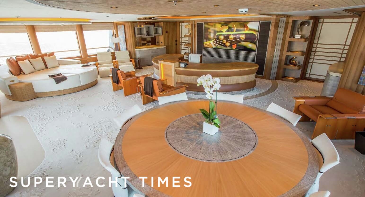 Onboard Lürssen’s 115m superyacht Pelorus for sale