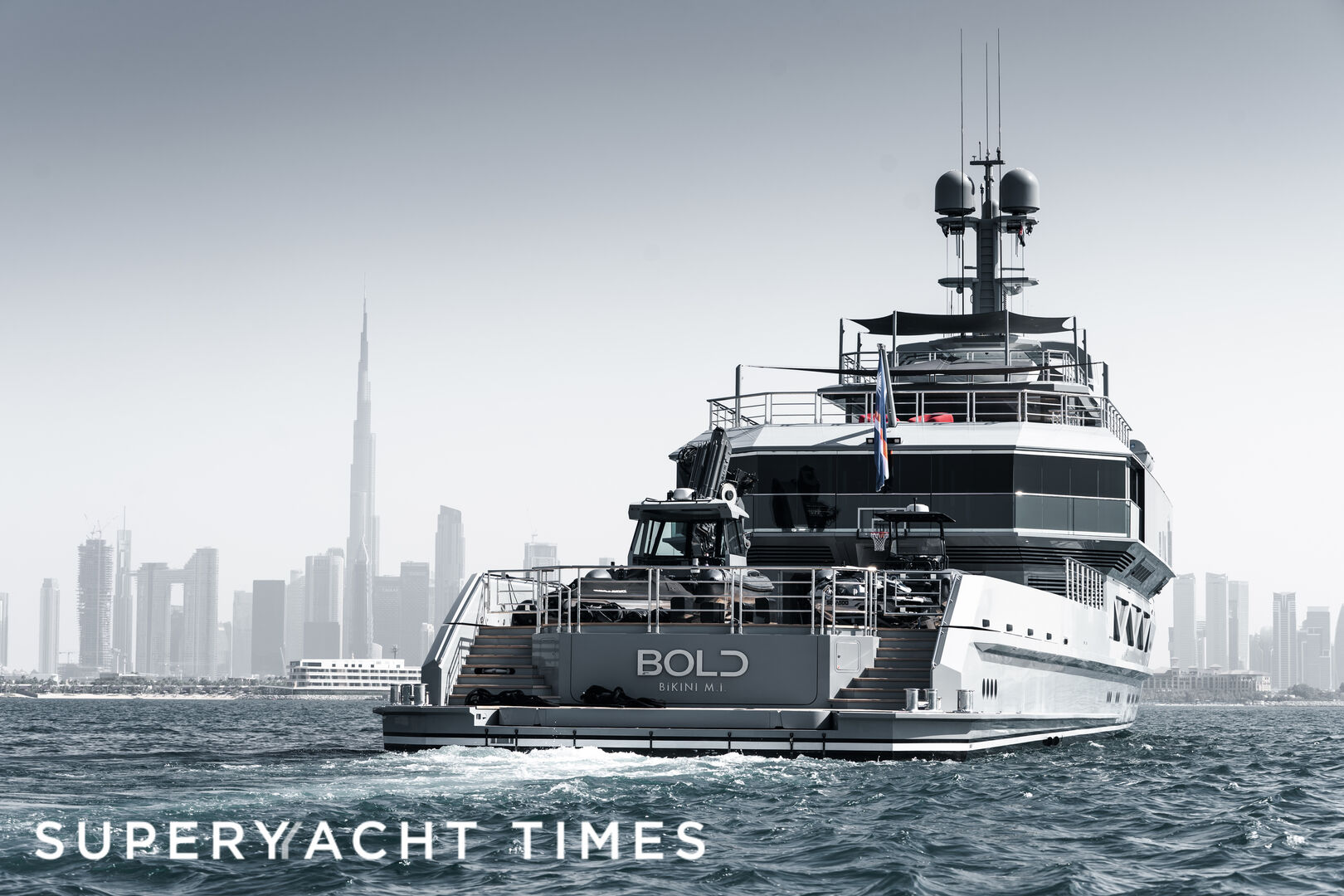 BOLD yacht cruising near Dubai