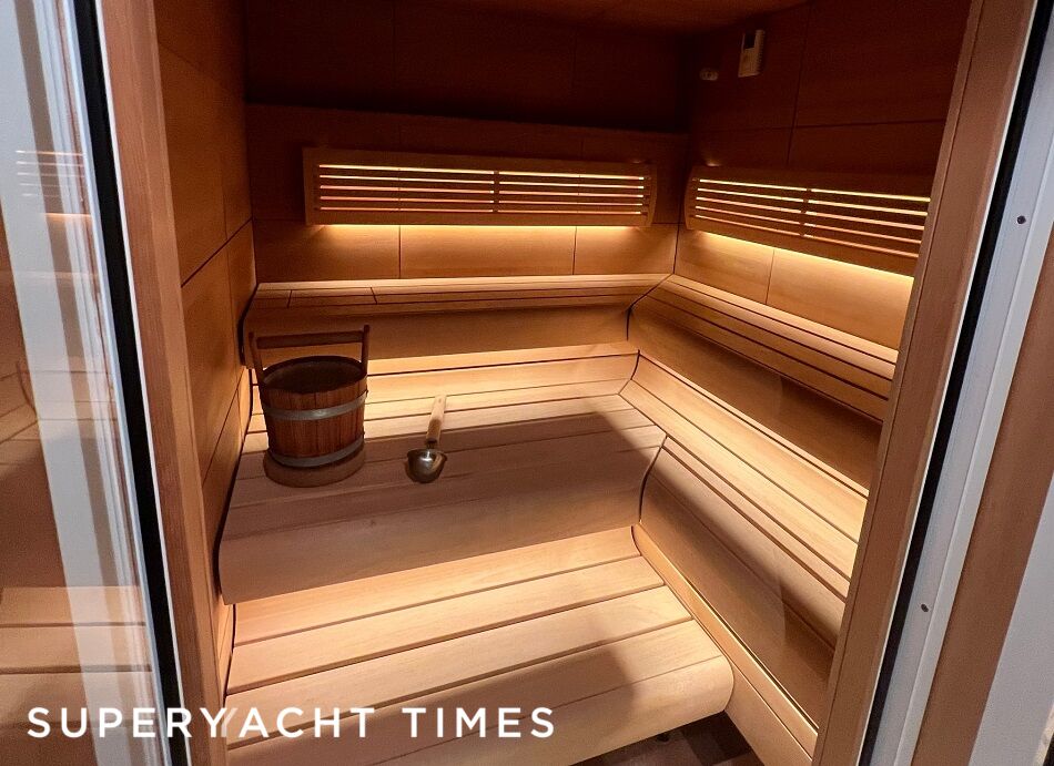 Polar Star yacht sauna
