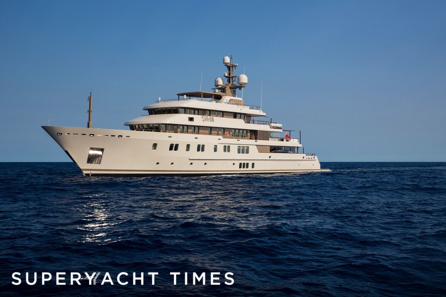Polar Star yacht at anchor