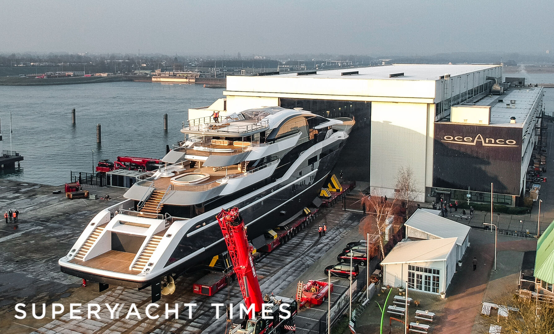 Oceanco project 717 launch at the Oceanco yard