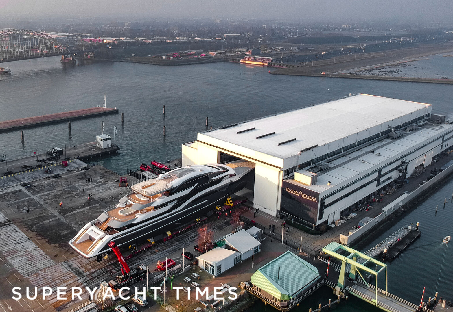 Oceanco project 717 launch at the Oceanco yard