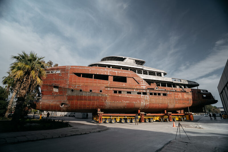 Bering’s second B145 explorer yacht enters next construction stage