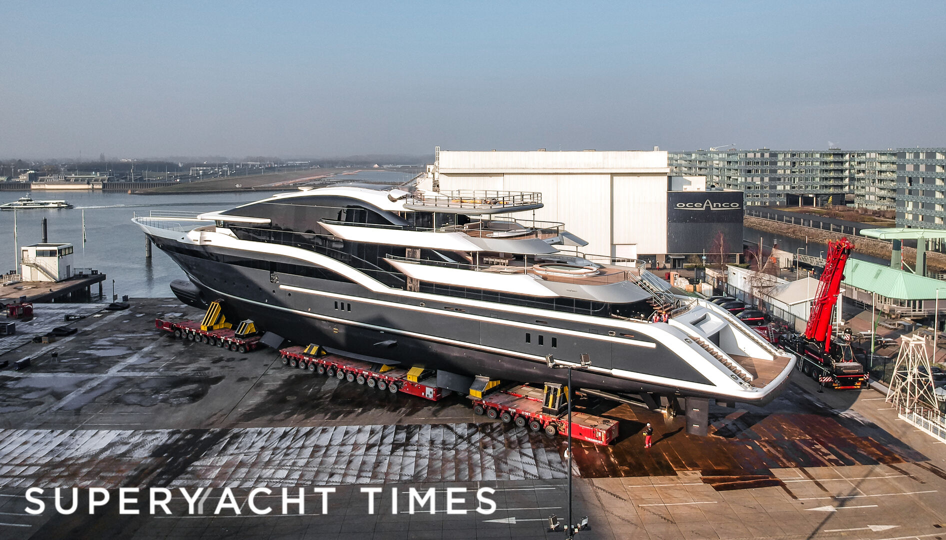 Oceanco project 717 launch at the Oceanco yard