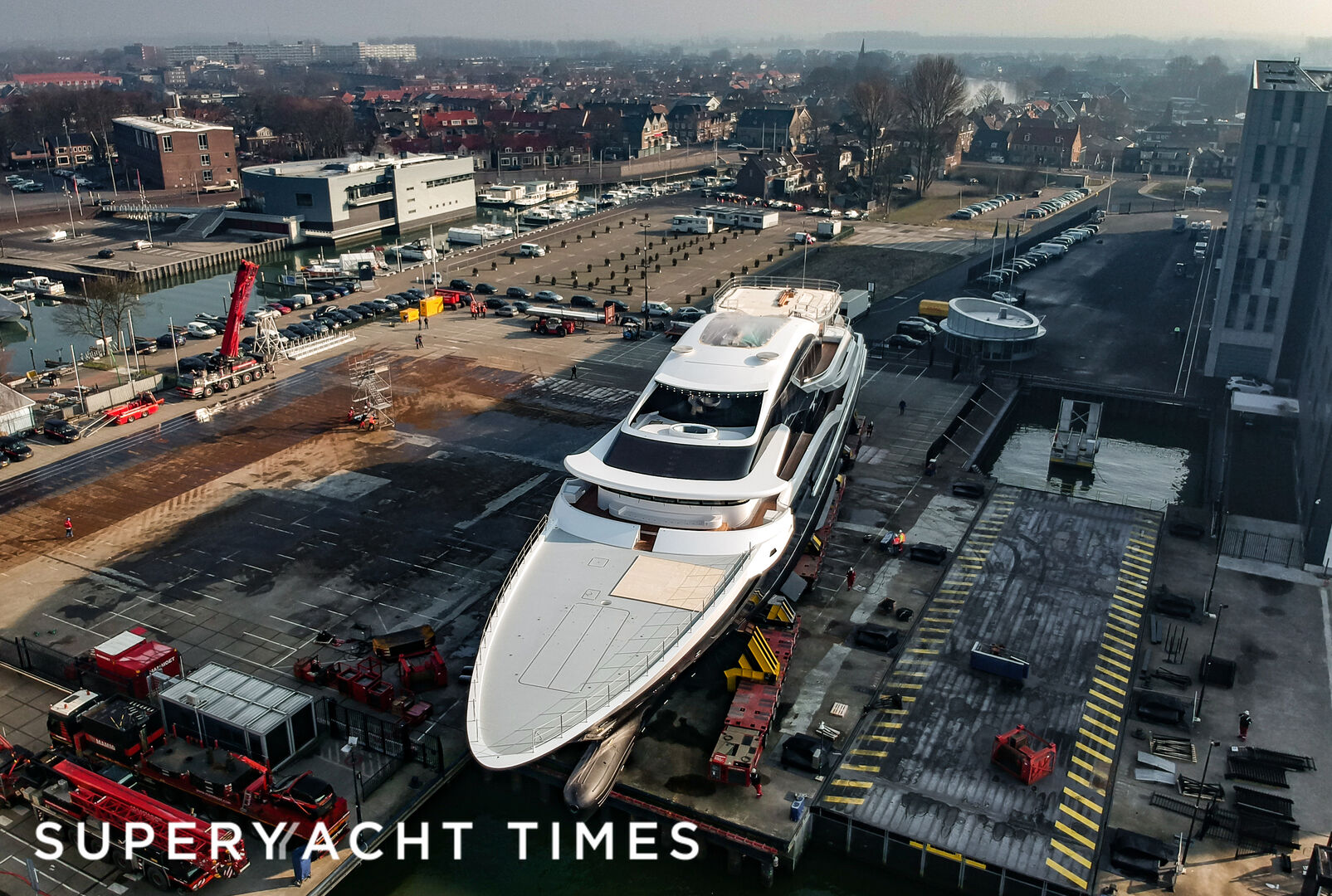 Oceanco project 717 launch at the Oceanco yard