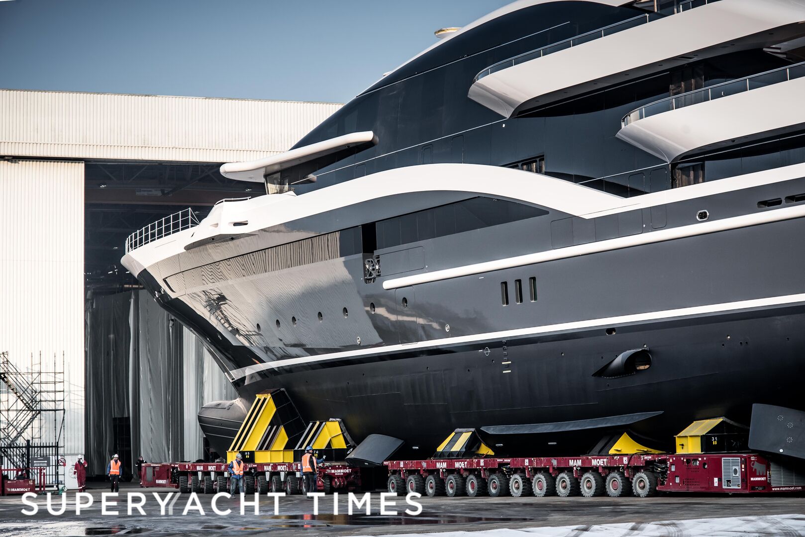 Oceanco project 717 launch at the Oceanco yard