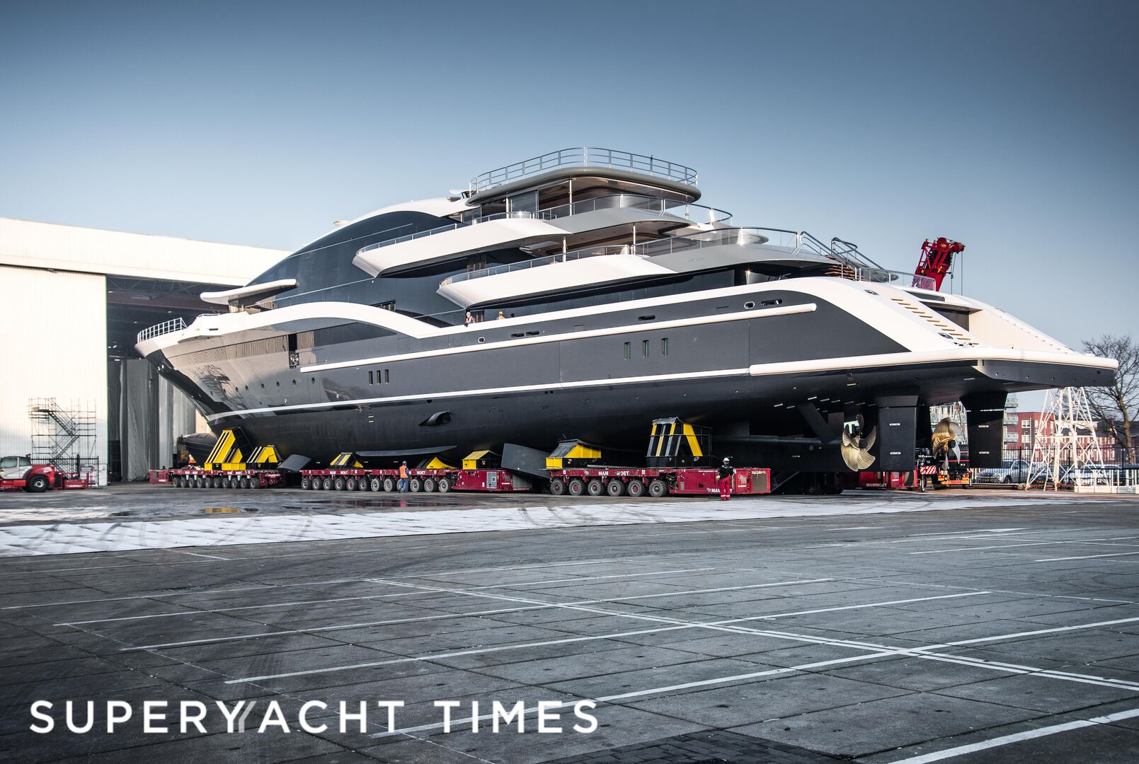 Oceanco project 717 launch at the Oceanco yard