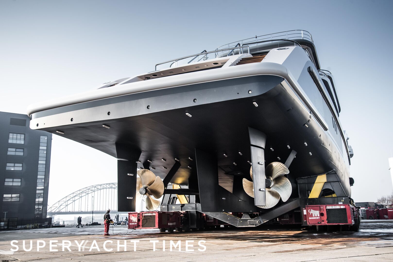 Oceanco project 717 launch at the Oceanco yard