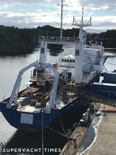 Sarsen yacht docked 