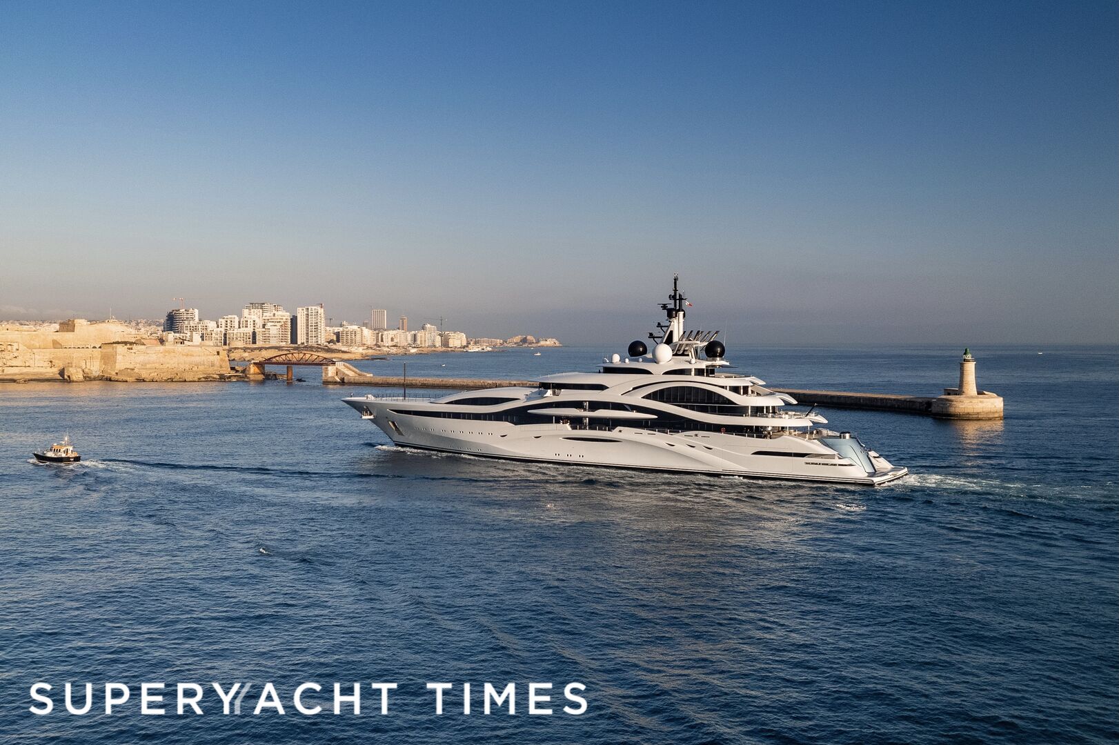 123m Lürssen superyacht Al Lusail in Malta