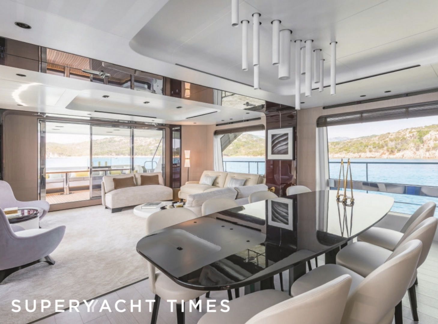 Sea Wolf yacht saloon