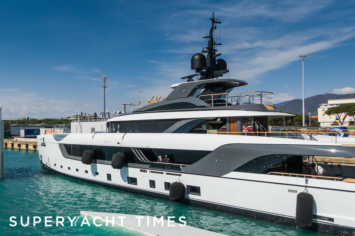 Silver Star yacht at shipyard