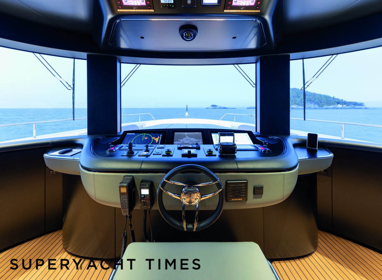 Unknown yacht wheelhouse