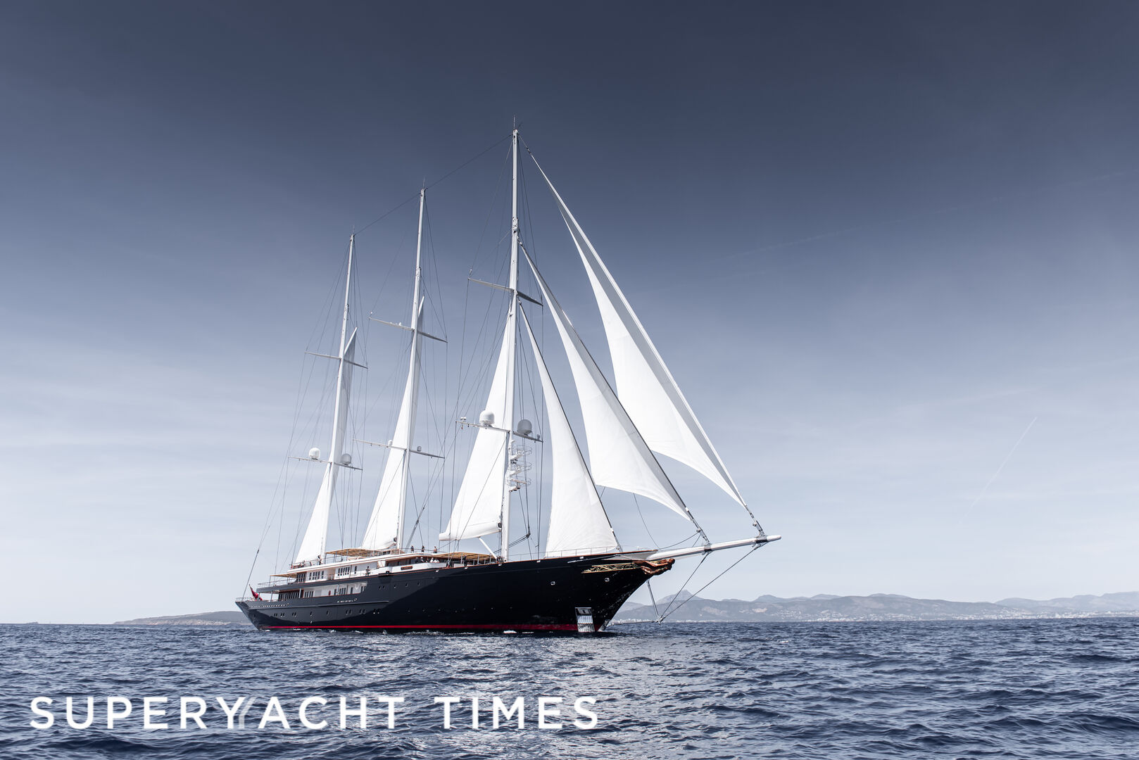 Exclusive 127m Oceanco yacht Koru under sail for first time