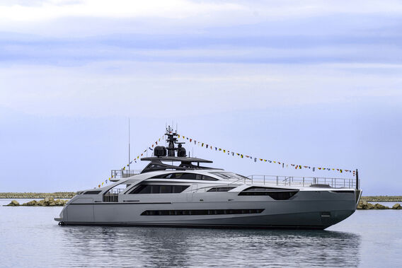 Pershing 140/03 yacht launch in Ancona