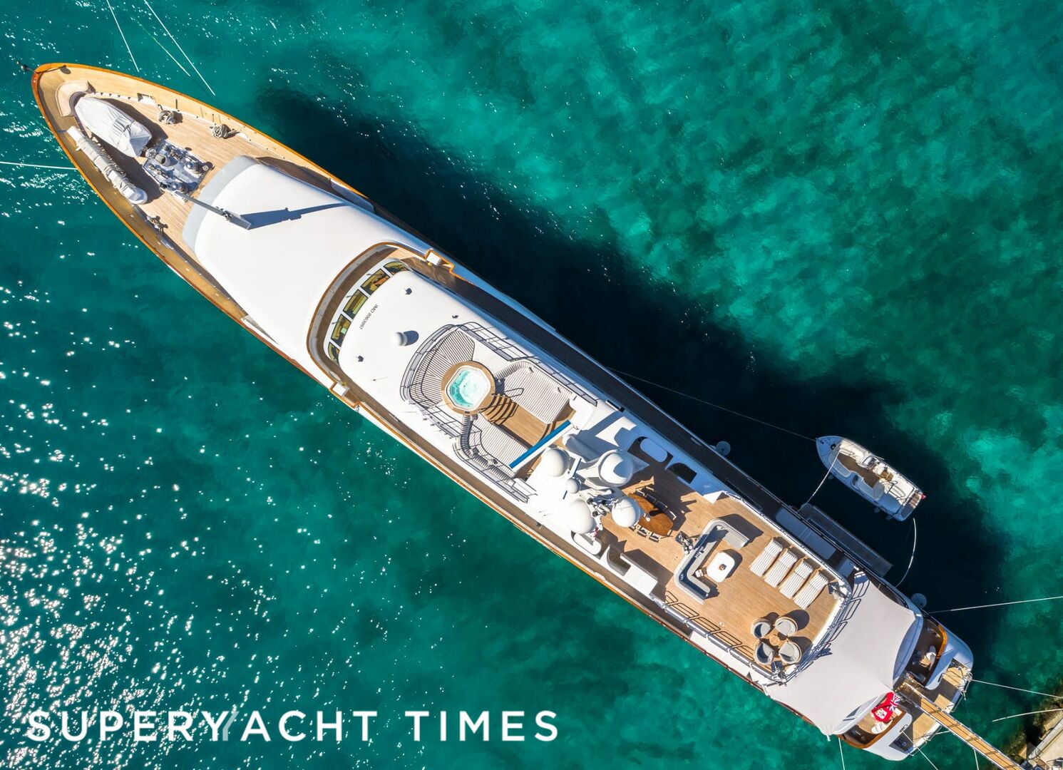 Bash yacht at anchor