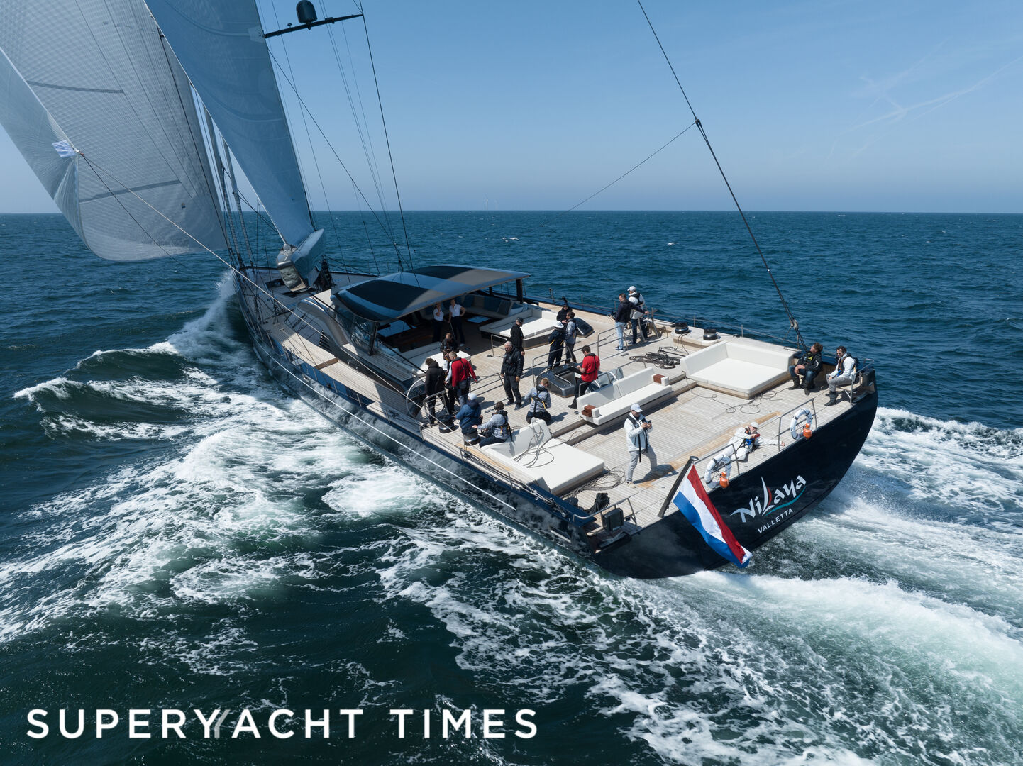 47m Royal Huisman sailing yacht Nilaya delivered following successful