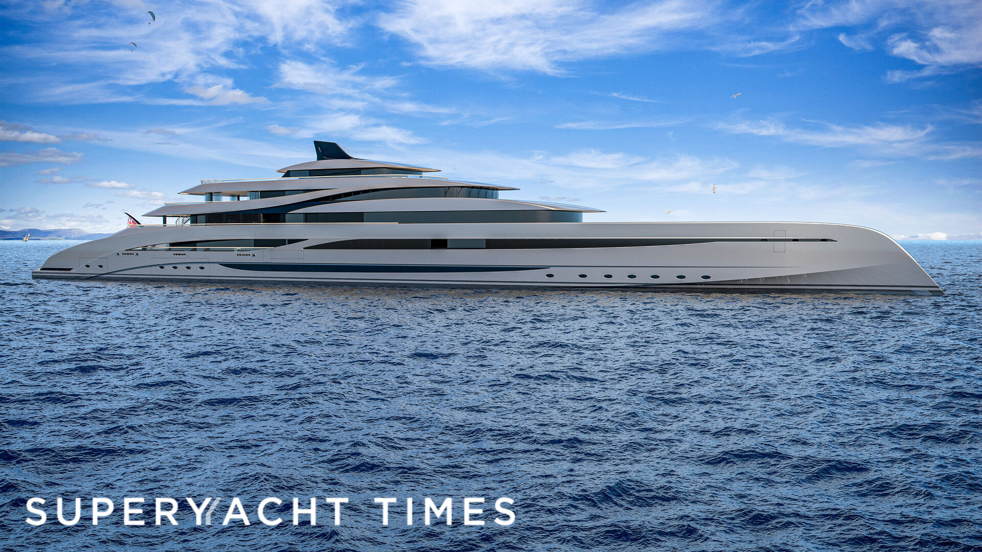 yacht with 2 helipads