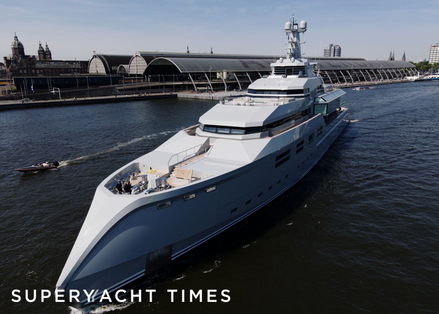Norn yacht cruising in Amsterdam 