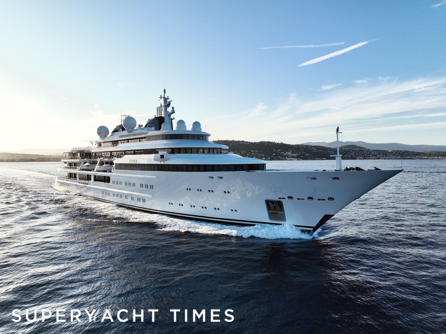 124m superyacht Katara on the French Riviera
