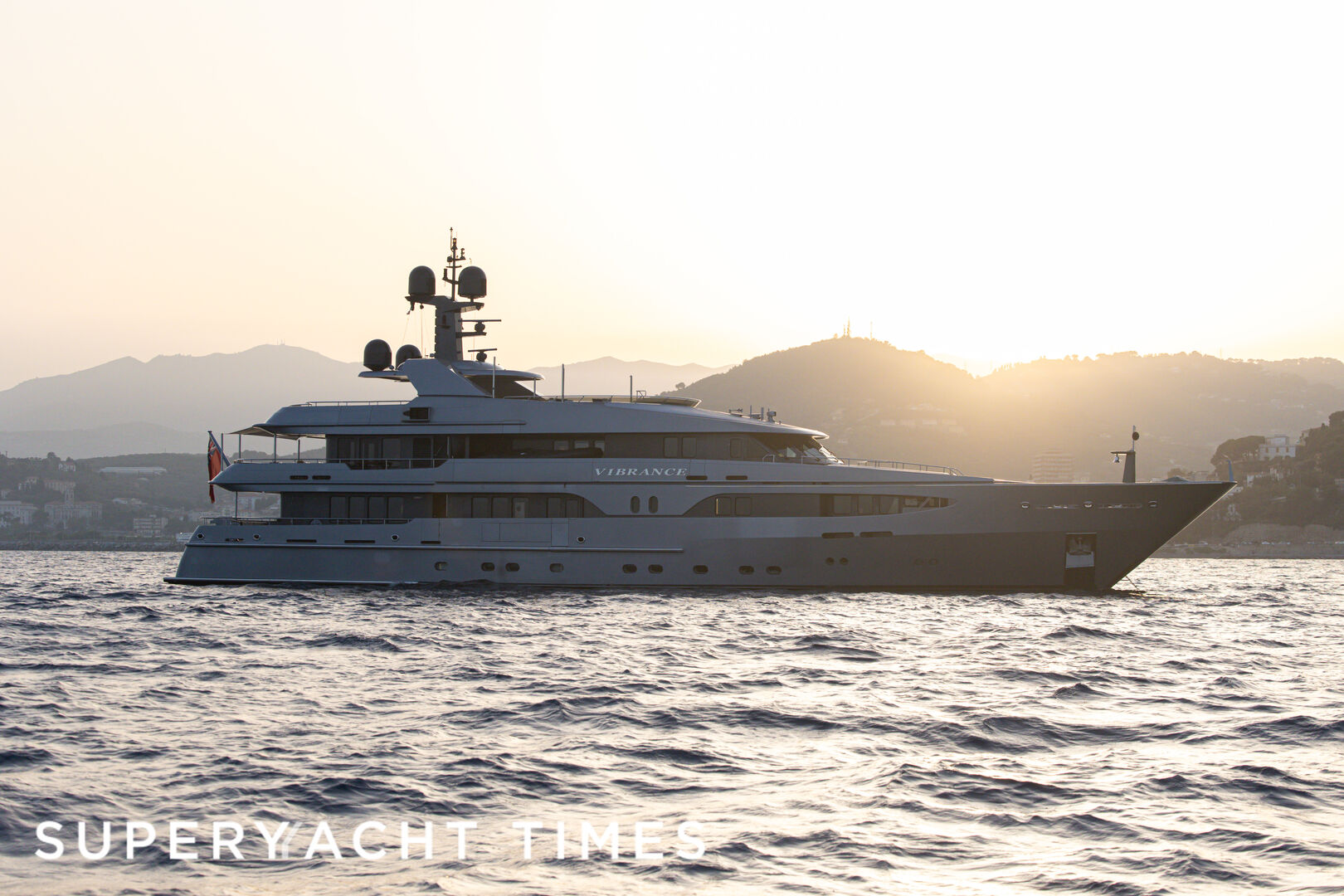 Vibrance yacht anchored