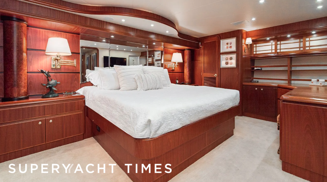 Fan Tail yacht stateroom