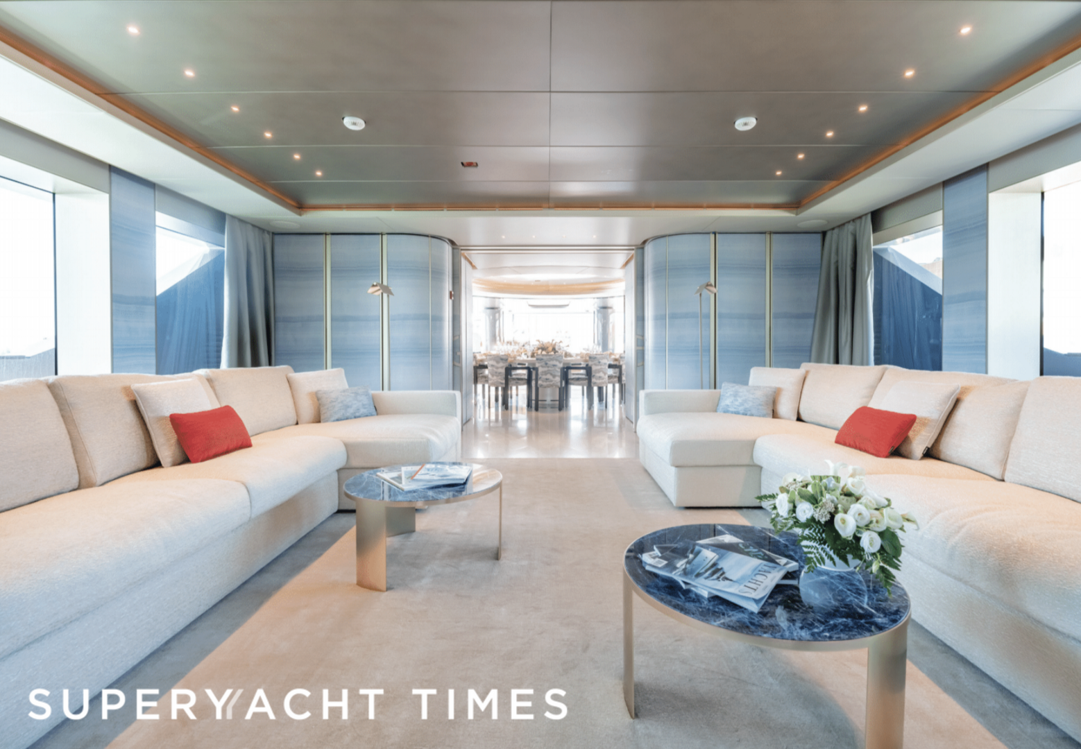 Silver Star yacht saloon