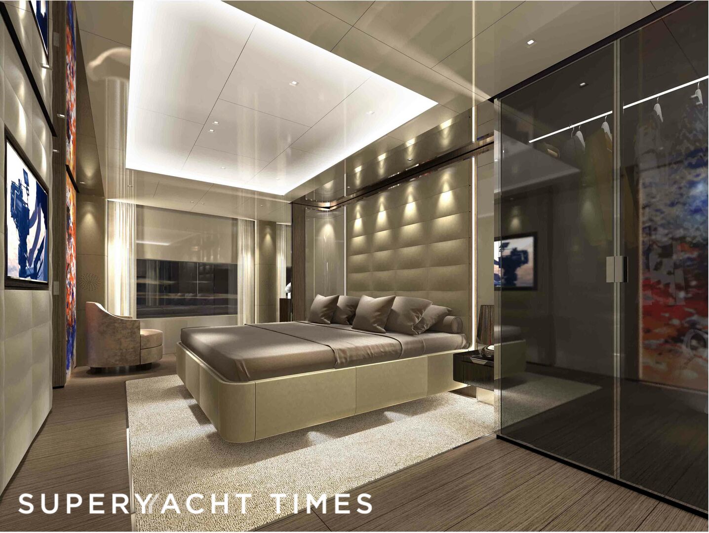 Ferretti Custom Line Project 106 interior design