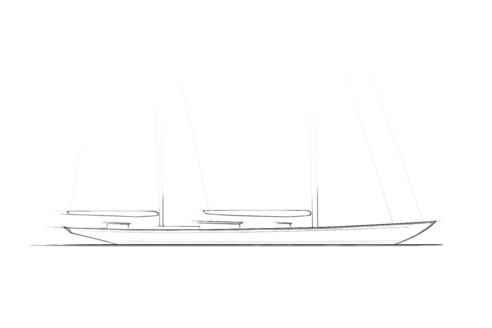 Vitters 68m Hoek ketch Project 3095 keel laid
