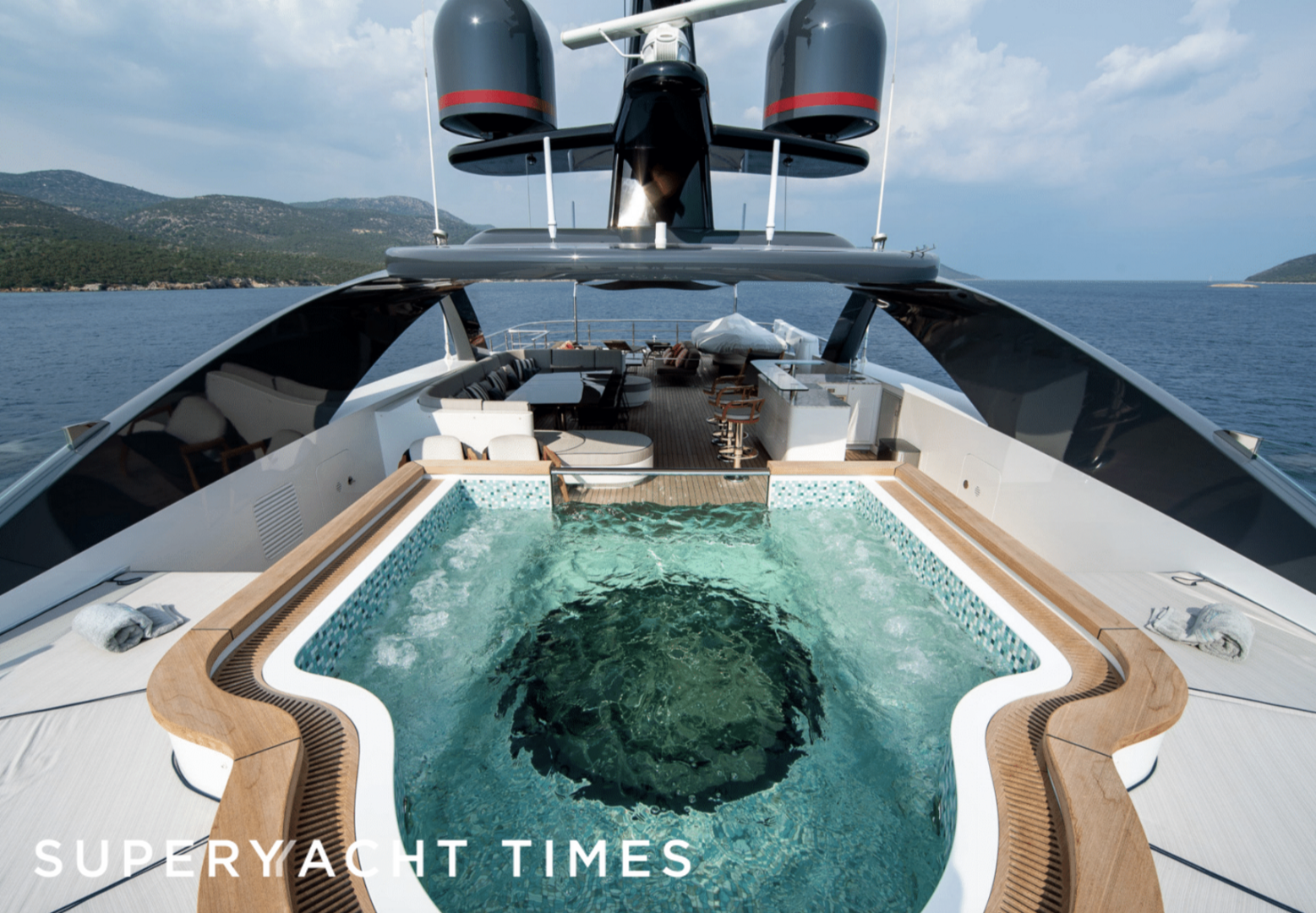 Starburst III yacht pool