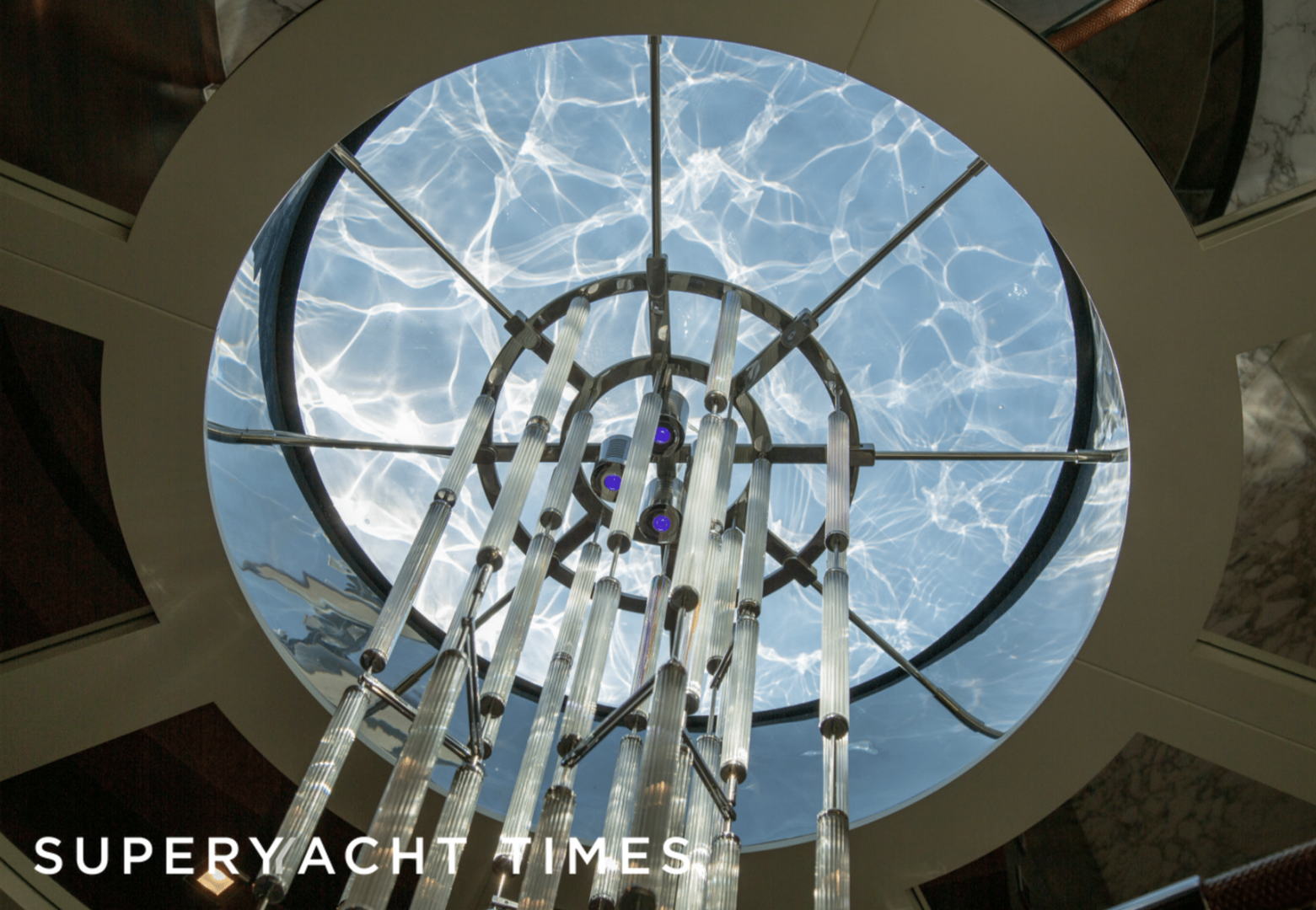 Starburst III yacht ceiling