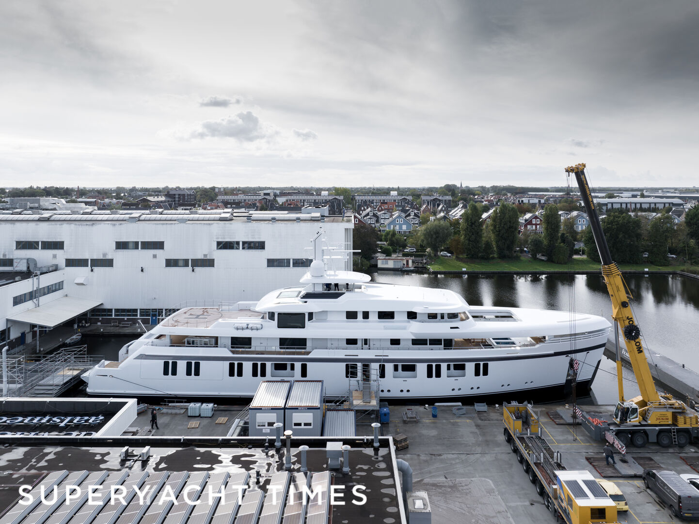 65m Feadship 711 superyacht launched in Aalsmeer