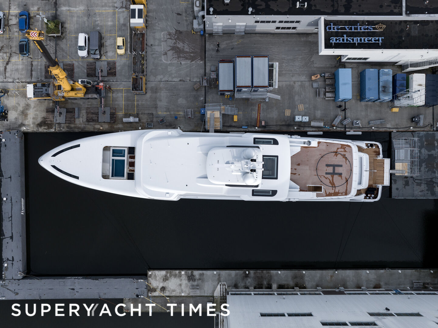 Feadship 711 yacht launch