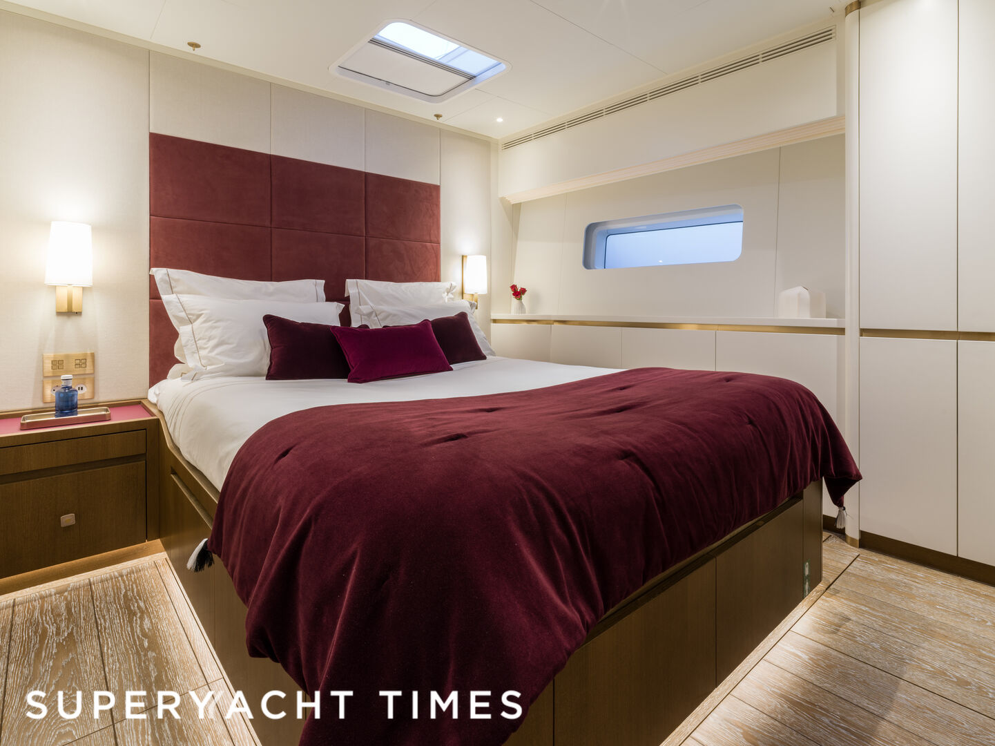 First look at the interiors of 35m Nautor Swan sailing yacht Fancy