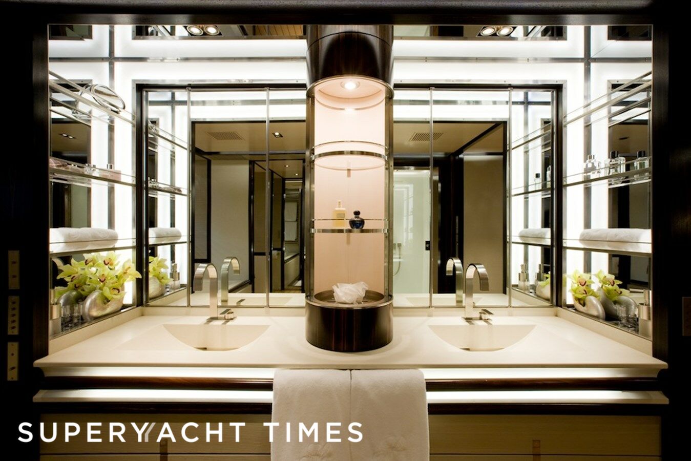 Bayesian yacht bathroom