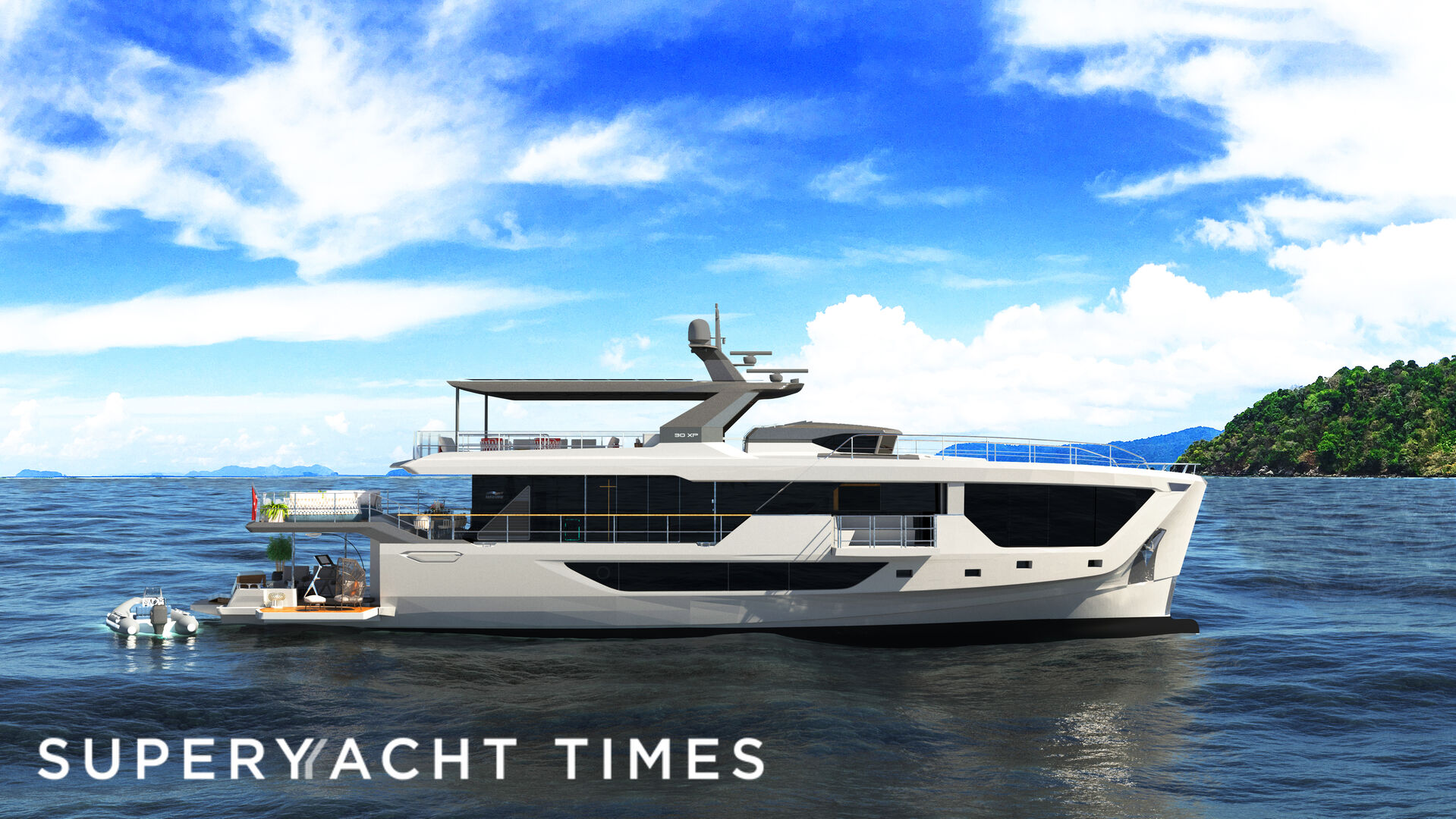 Numarine unveils interior renders of 31m 30XP hybrid yacht model