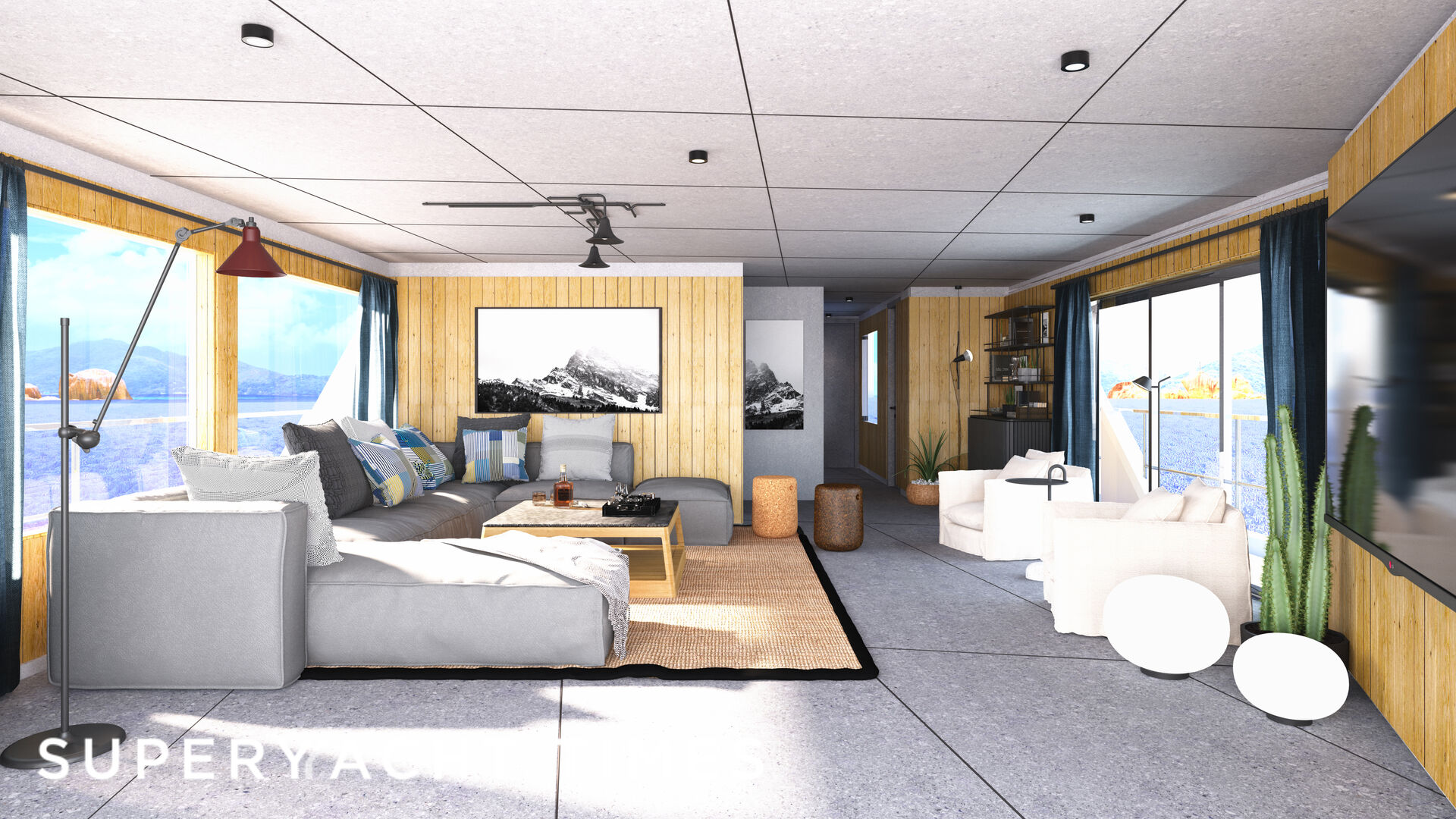 Numarine unveils interior renders of 31m 30XP hybrid yacht model