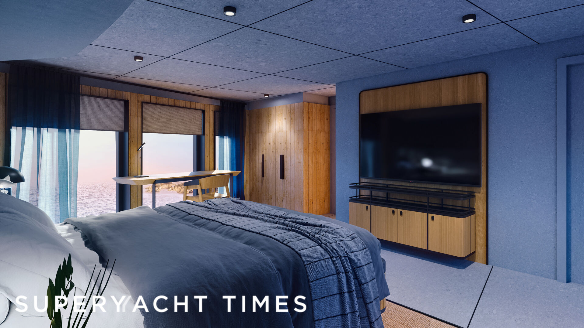Numarine unveils interior renders of 31m 30XP hybrid yacht model