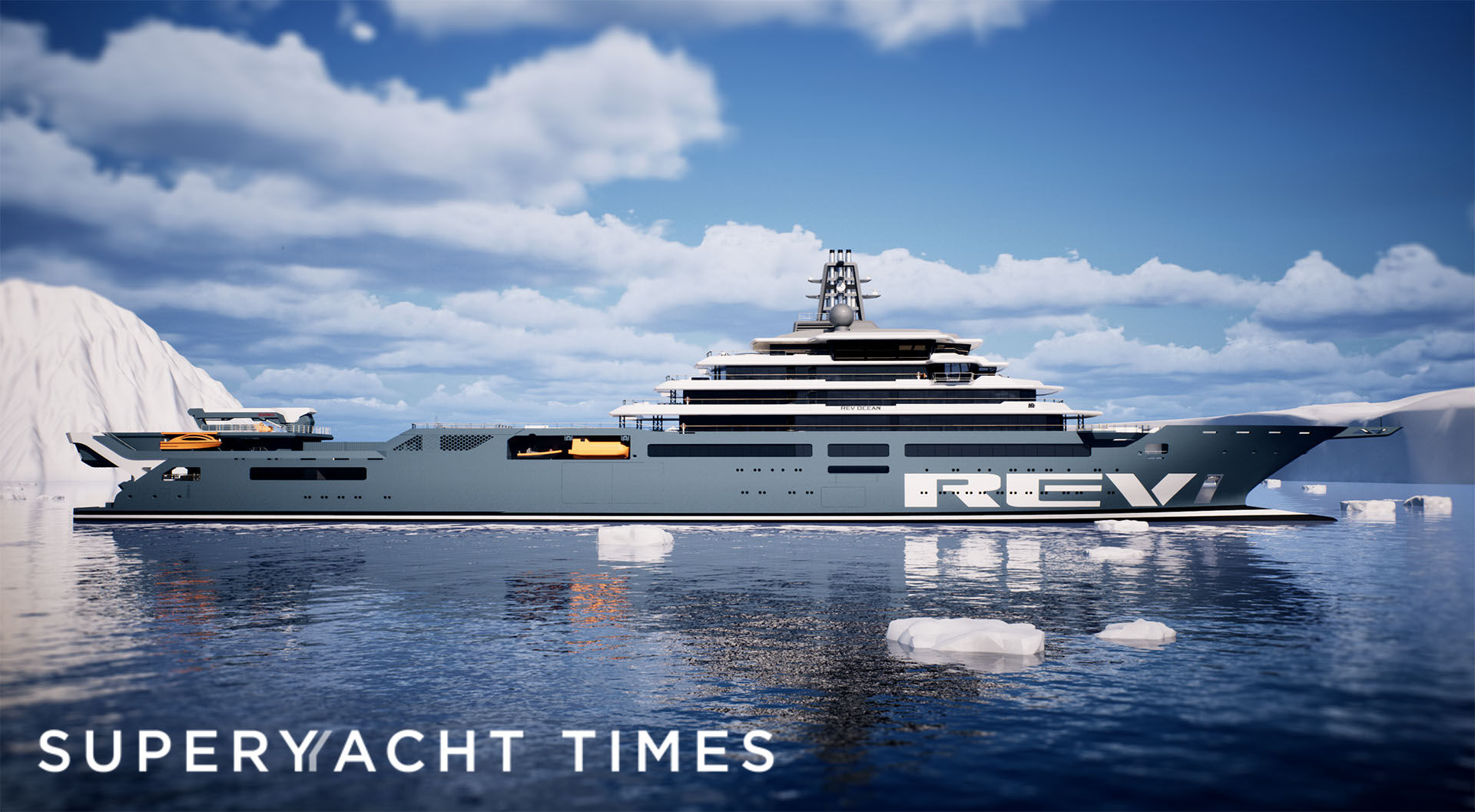 REV Ocean yacht new exterior design